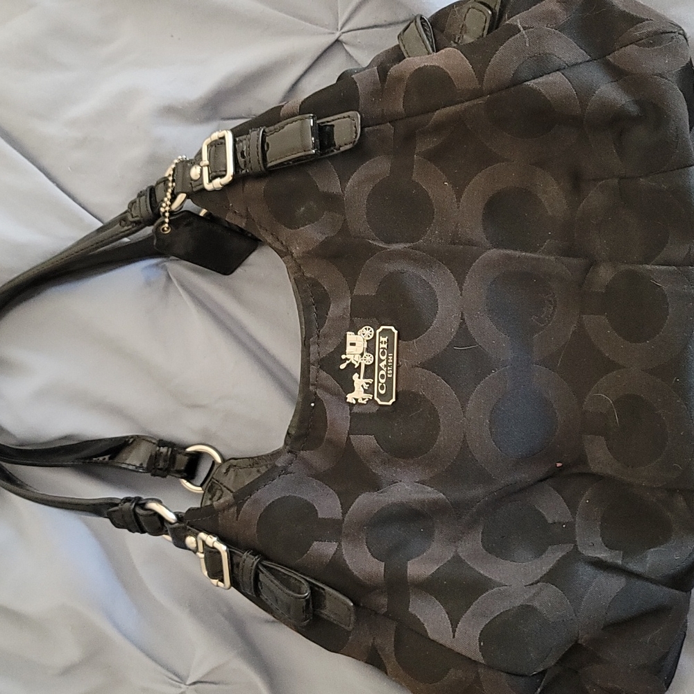 Coach bag with matching wallet